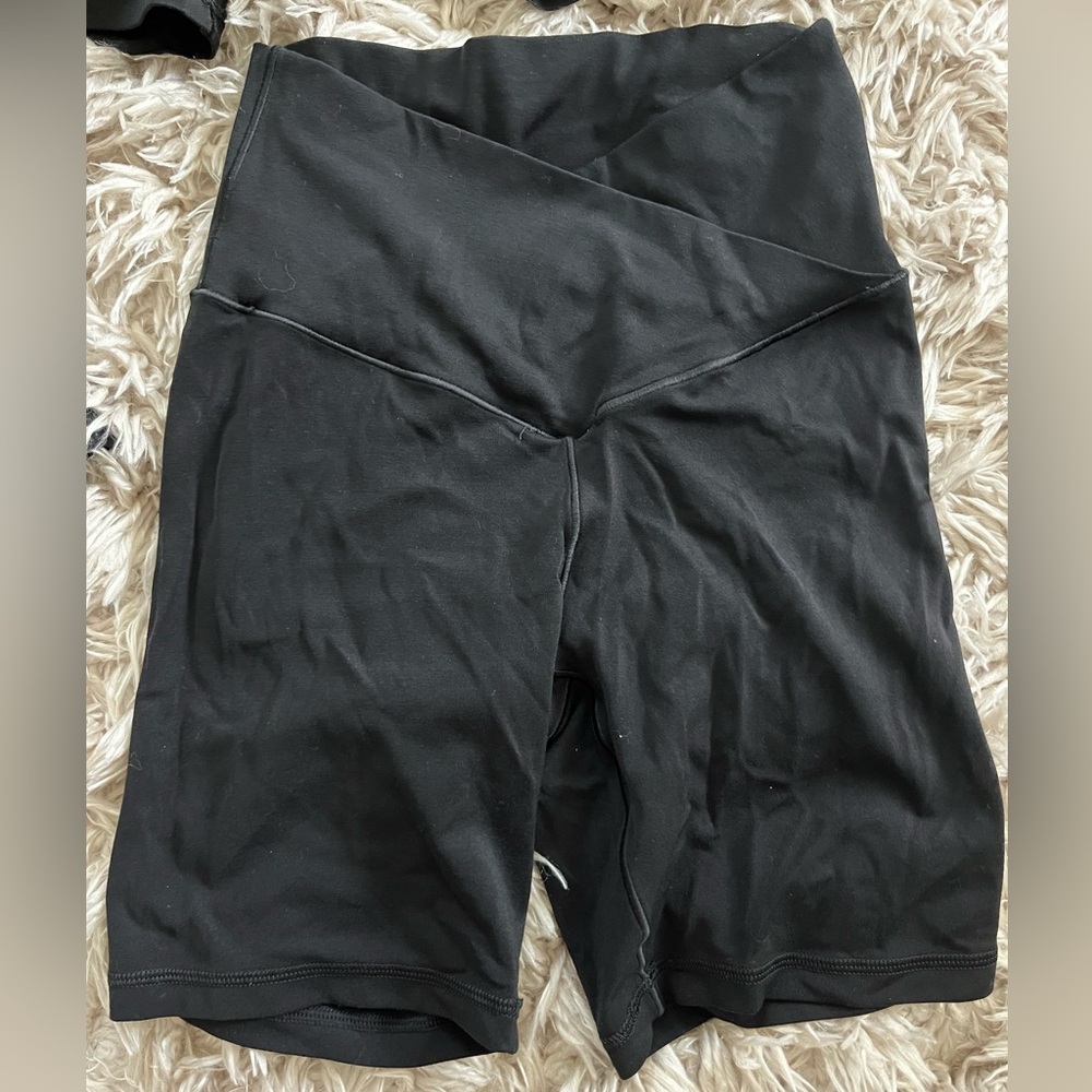 Aerie High Waisted CrossOver Bike Shorts